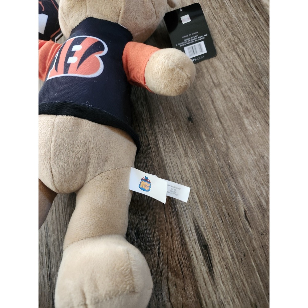 Cincinnati Bengals Good Stuff 14" Plush NFL Bear Logo #1 Number 1 Fan Promo Only - Picture 12 of 13